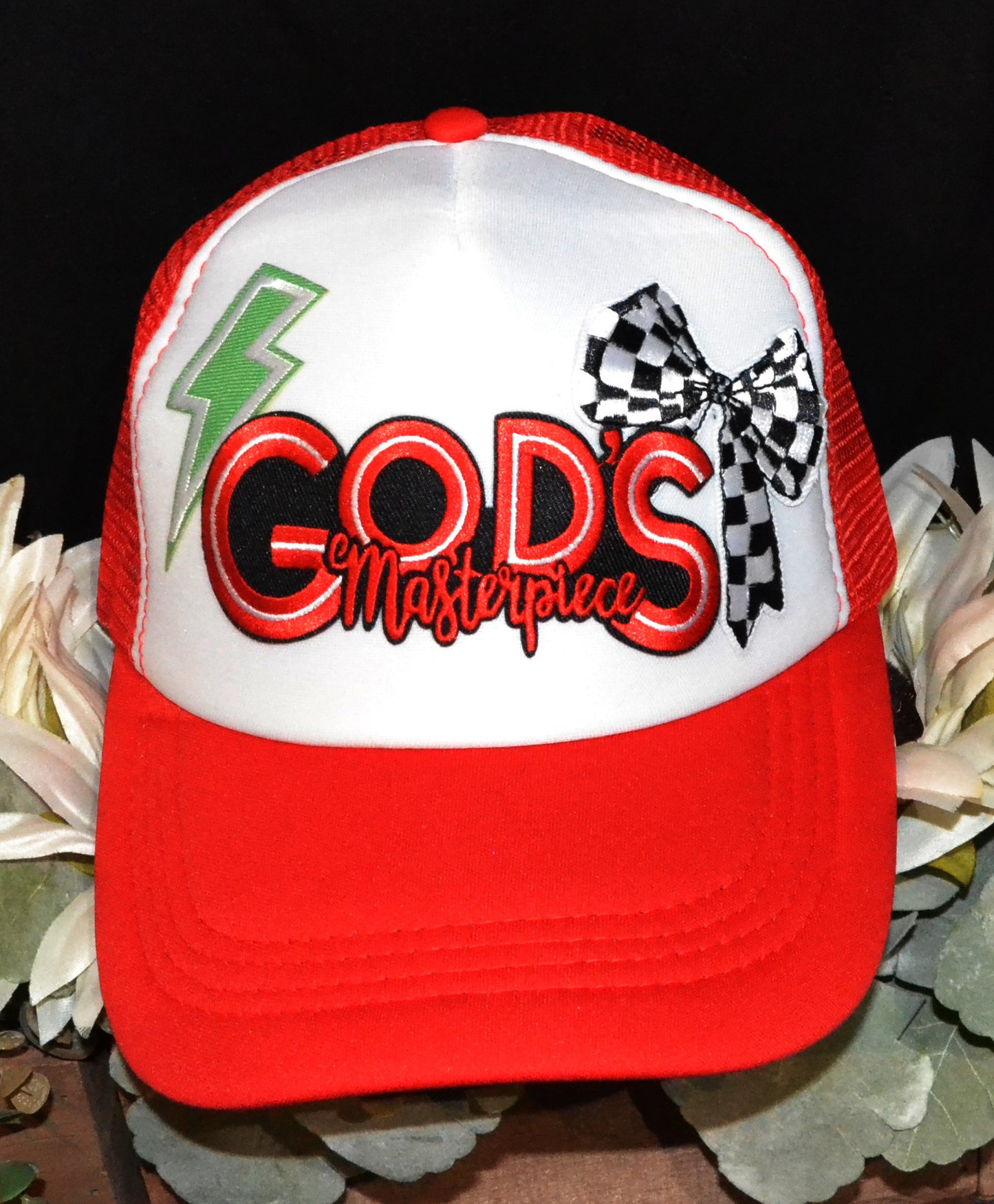 God's Masterpeice Embroidery Patch Trucker Hat