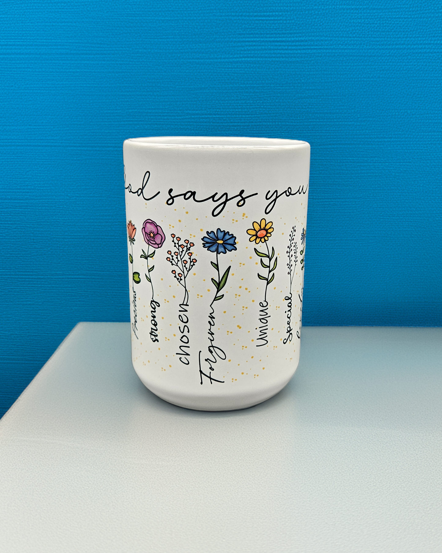 God Says I Am 15 oz Coffee Mug