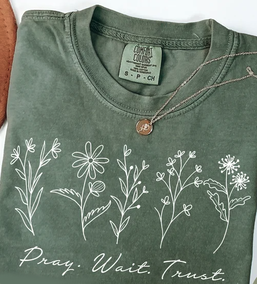 Pray Wait Trust -Comfort Colors