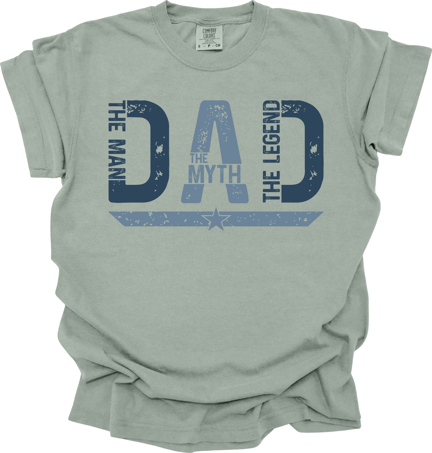 Dad: The Man. The Myth. The Legend Comfort Colors® Tee – Bay