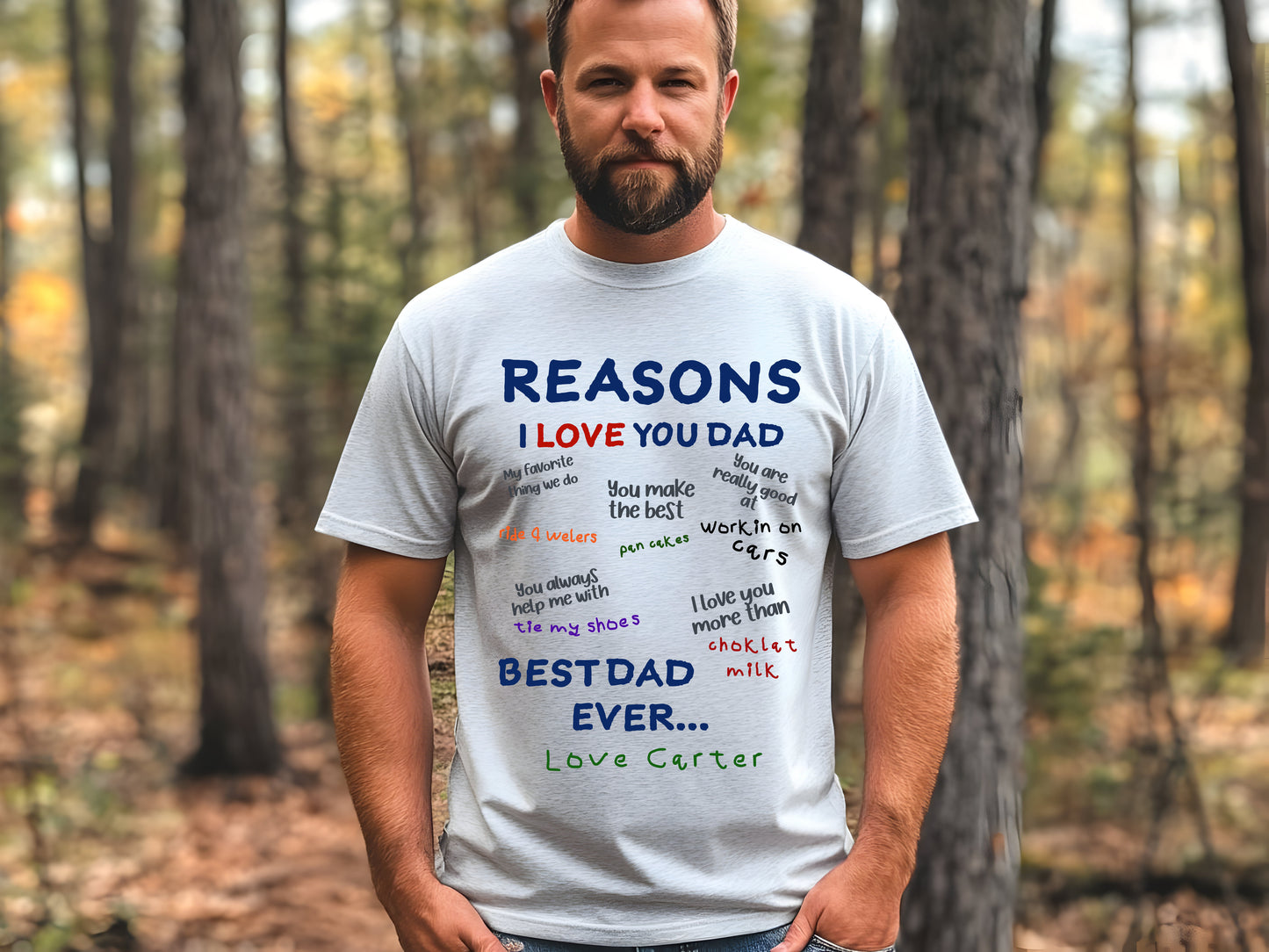 Reasons I Love You Dad Keepsake Tee