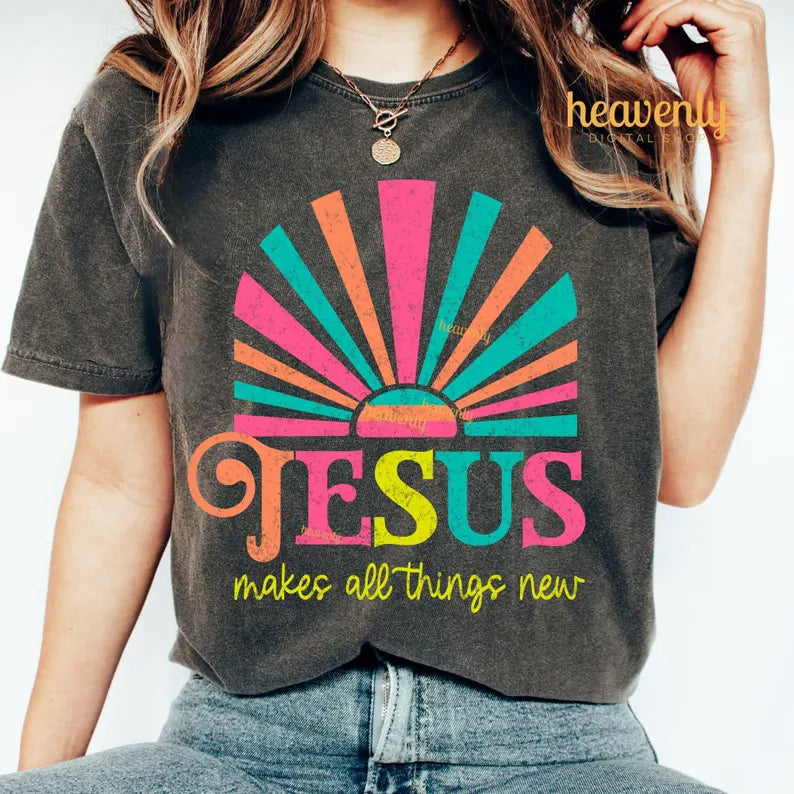 Jesus Sunrise Comfort Colors Tee