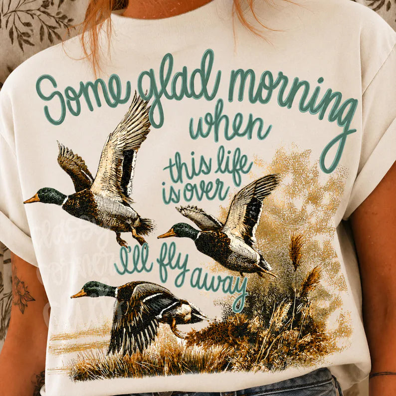I'll Fly Away Hymn Mallard Duck Tee