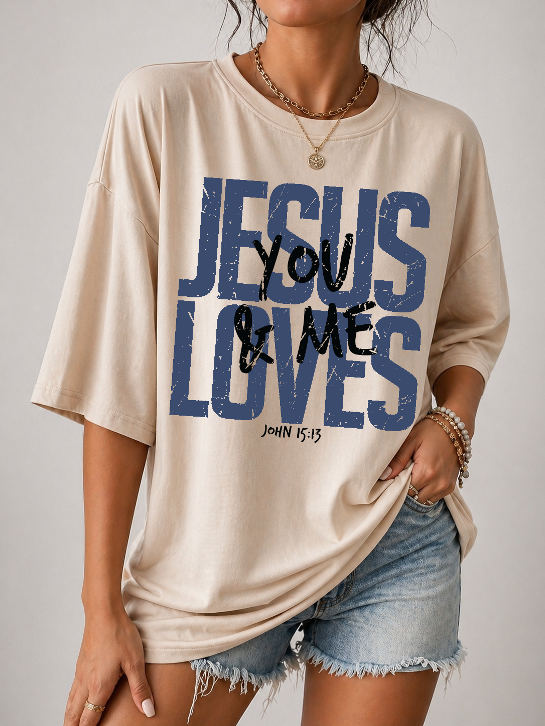 Jesus Loves You & Me Tee