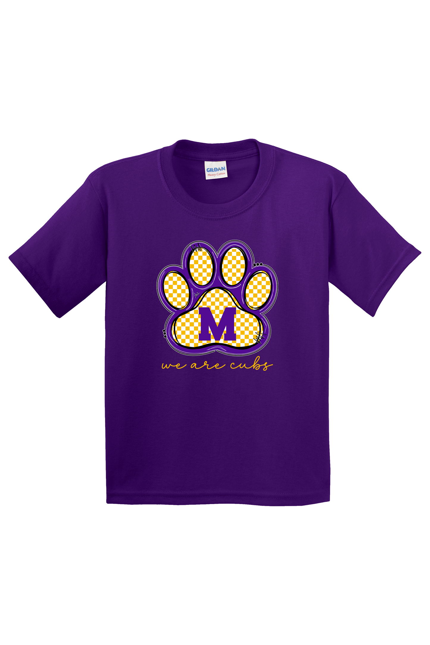 Monett Cubs Paw Print School Spirit Shirts