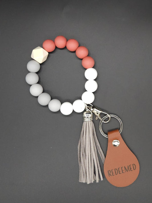 Redeemed Beaded Wristlet Keychain