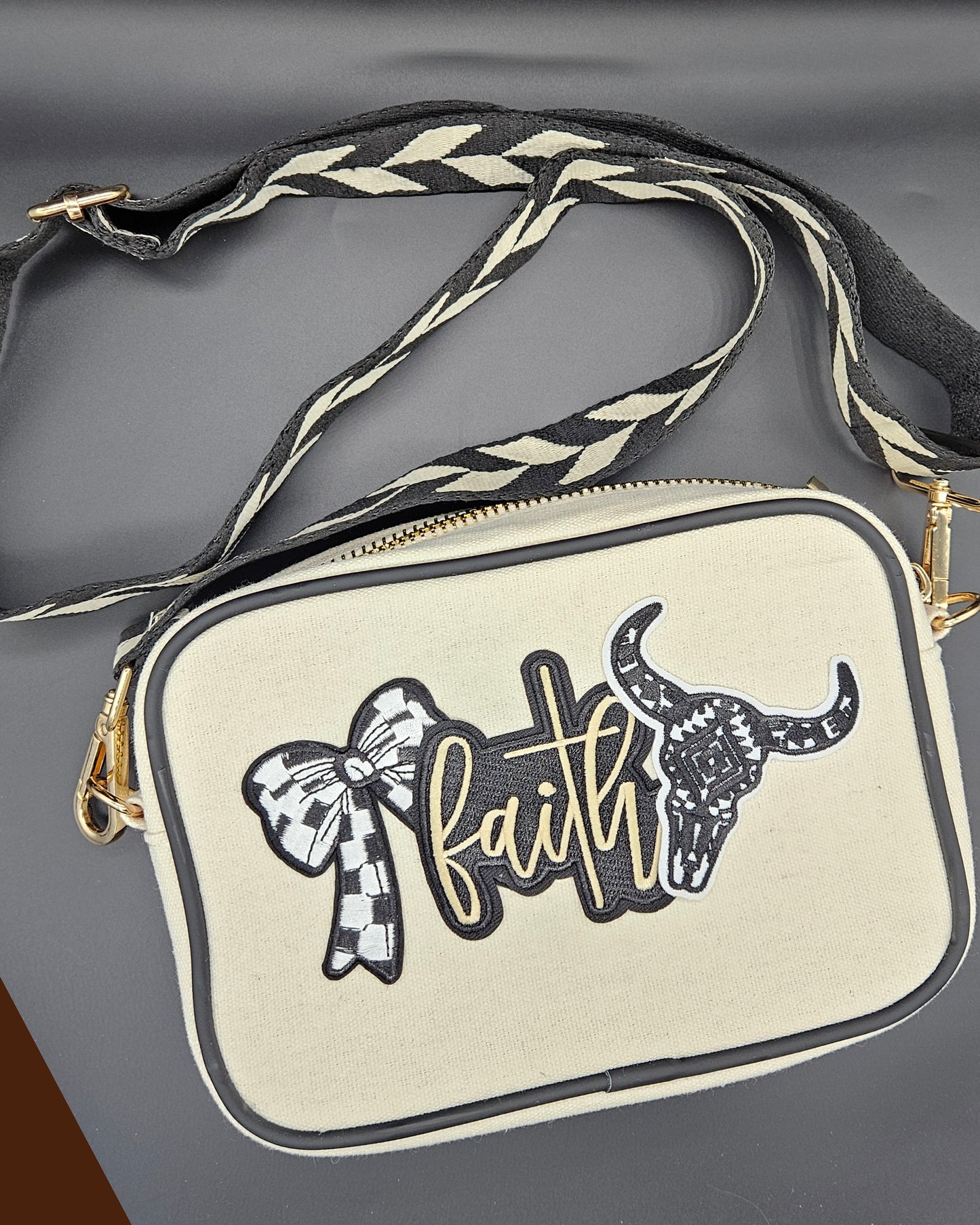 Custom Patch Cross-body Bag