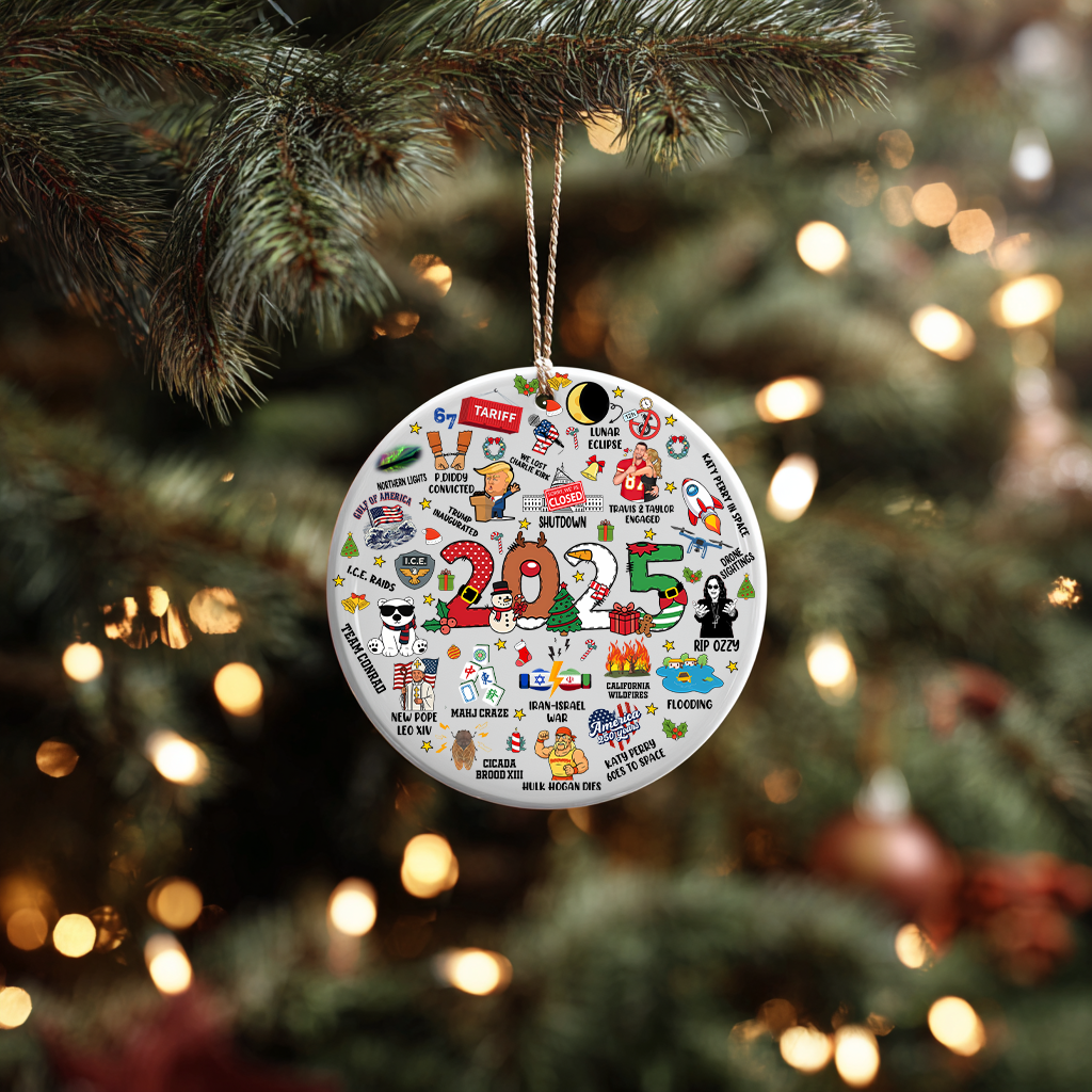 2025 Year in Review Unbreakable MDF Ornament