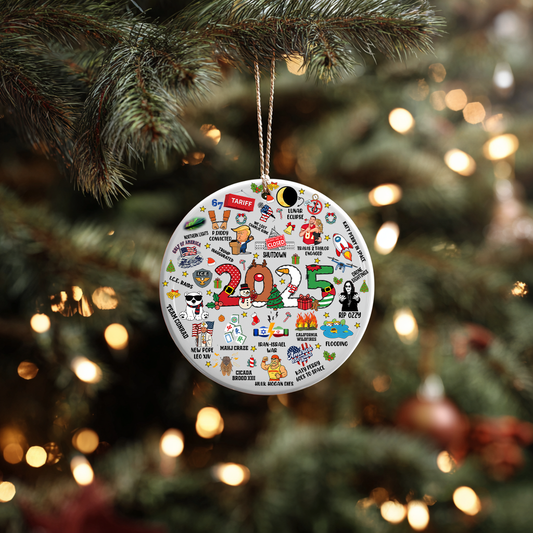 2025 Year in Review Unbreakable MDF Ornament