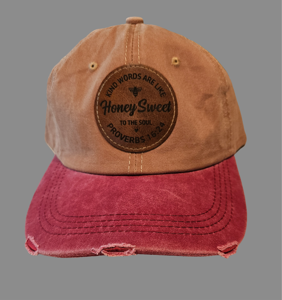 Kind Words Ladie's Leather Patch Hat