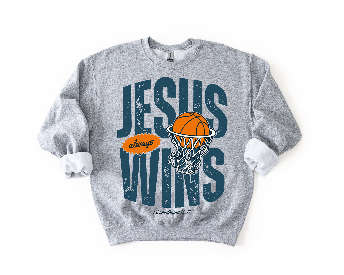 Jesus Always Wins Youth and Adult Crewneck