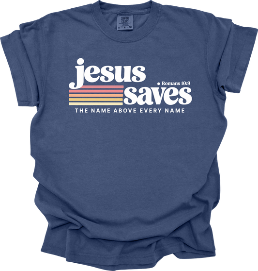 JESUS SAVES COMFORT COLOR TEE