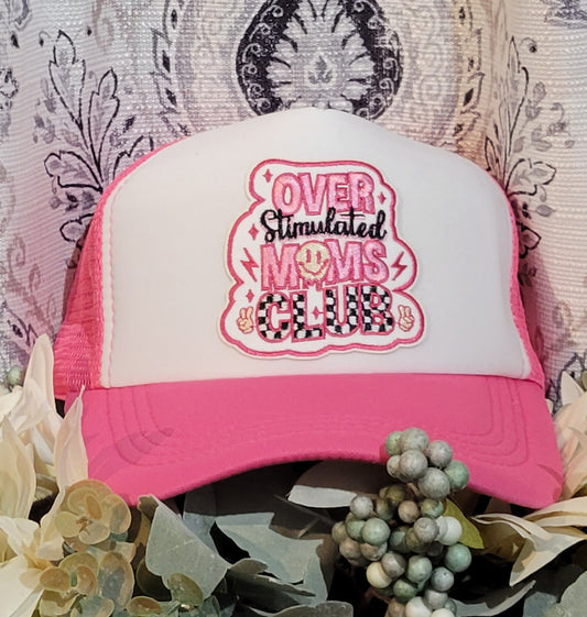 Overstimulated Mom trucker cap