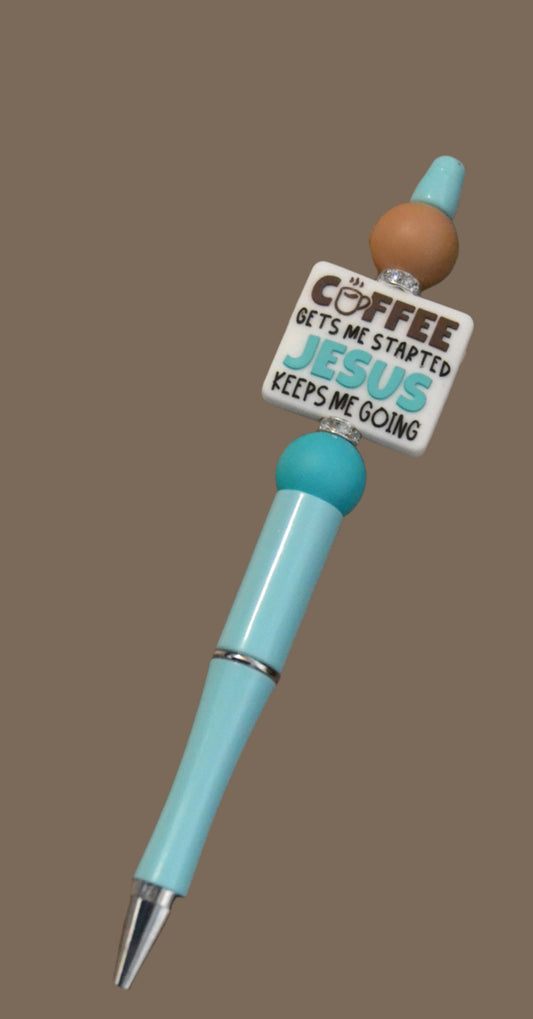 Faith Based Beaded Pens 5 to Choose From