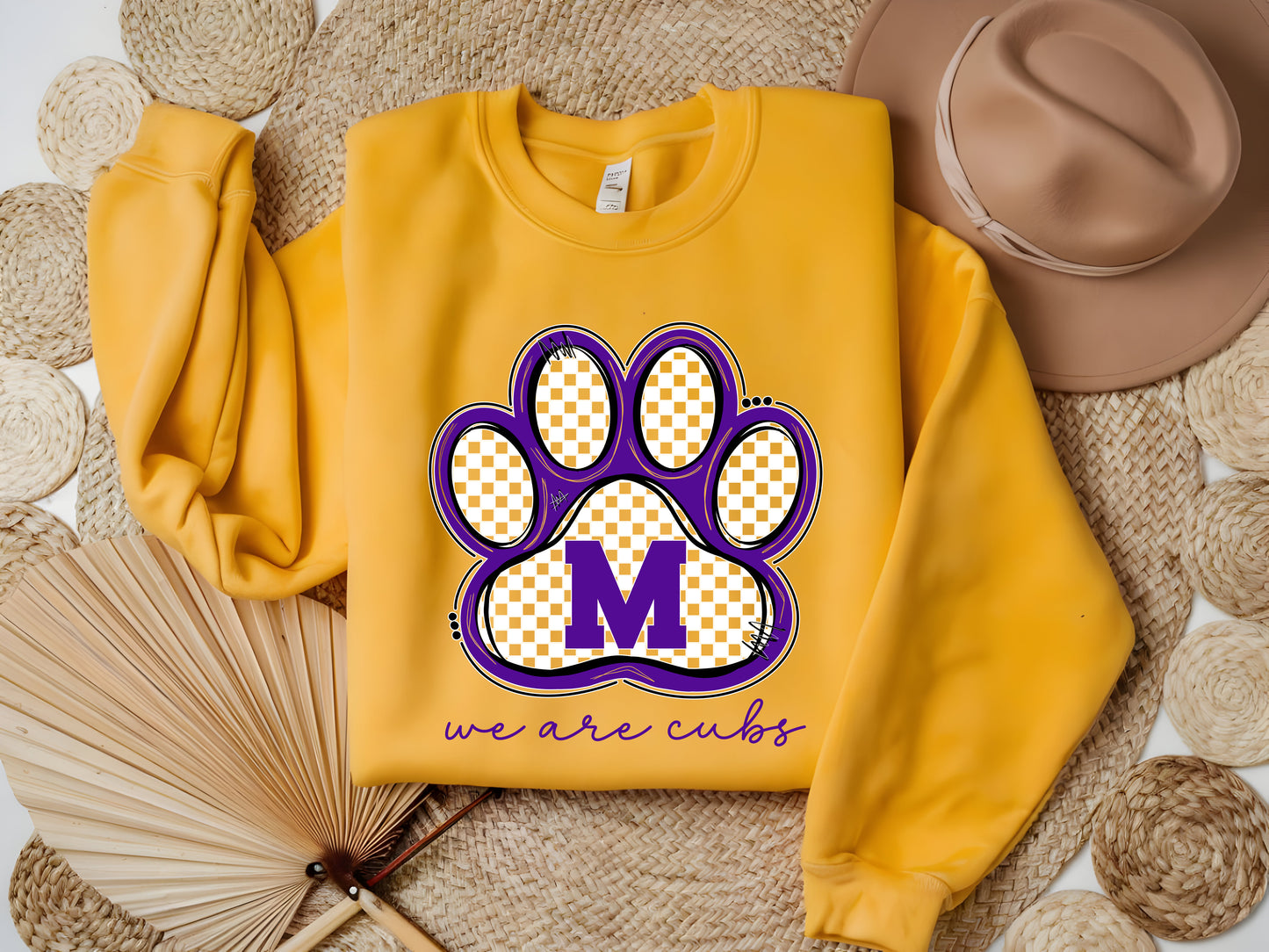 Monett Cubs Paw Print School Spirit Shirts