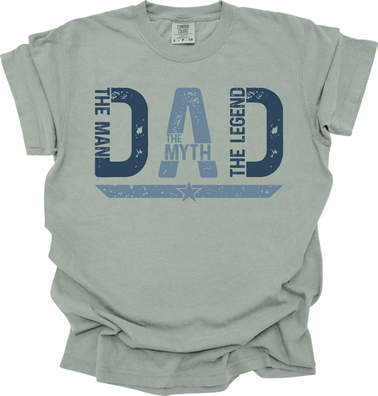 Dad: The Man. The Myth. The Legend Comfort Colors® Tee – Bay