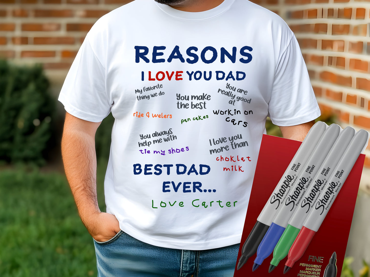 Reasons I Love You Dad Keepsake Tee