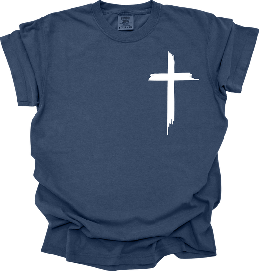 Faith First" Praise The Lord T-Shirt – Comfort Colors (China Blue)