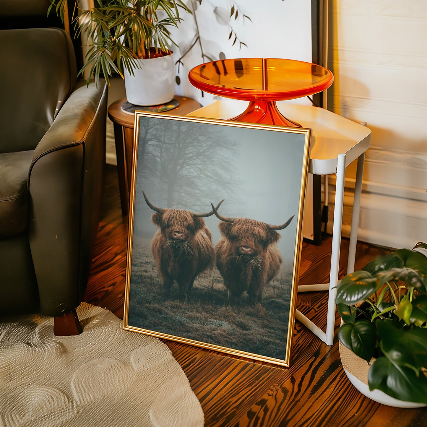 Gentle Giants Beneath Misty Skies