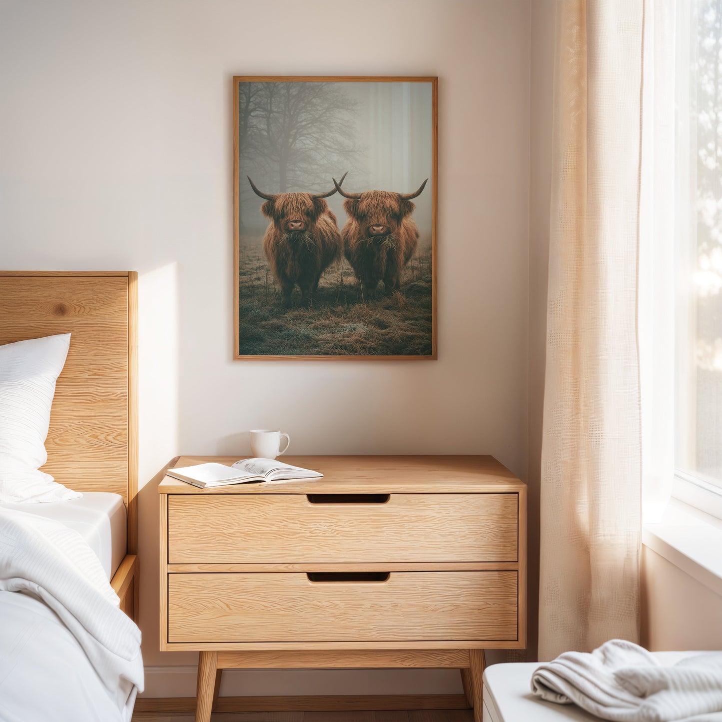 Gentle Giants Beneath Misty Skies