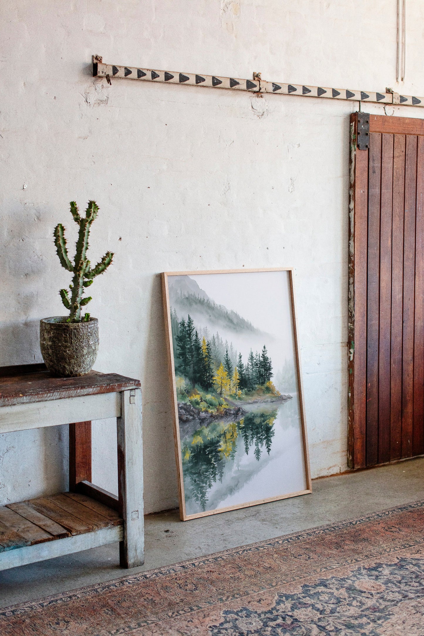 Autumn's Embrace on Still Waters