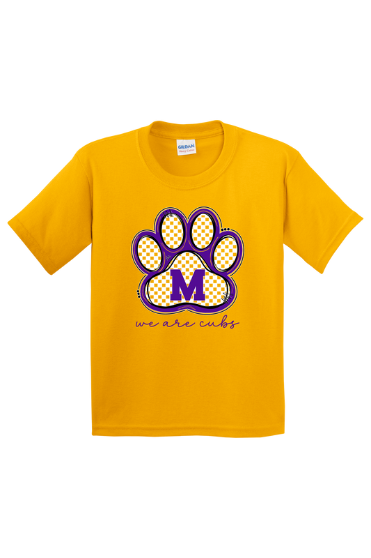 Monett Cubs Paw Print School Spirit Shirts