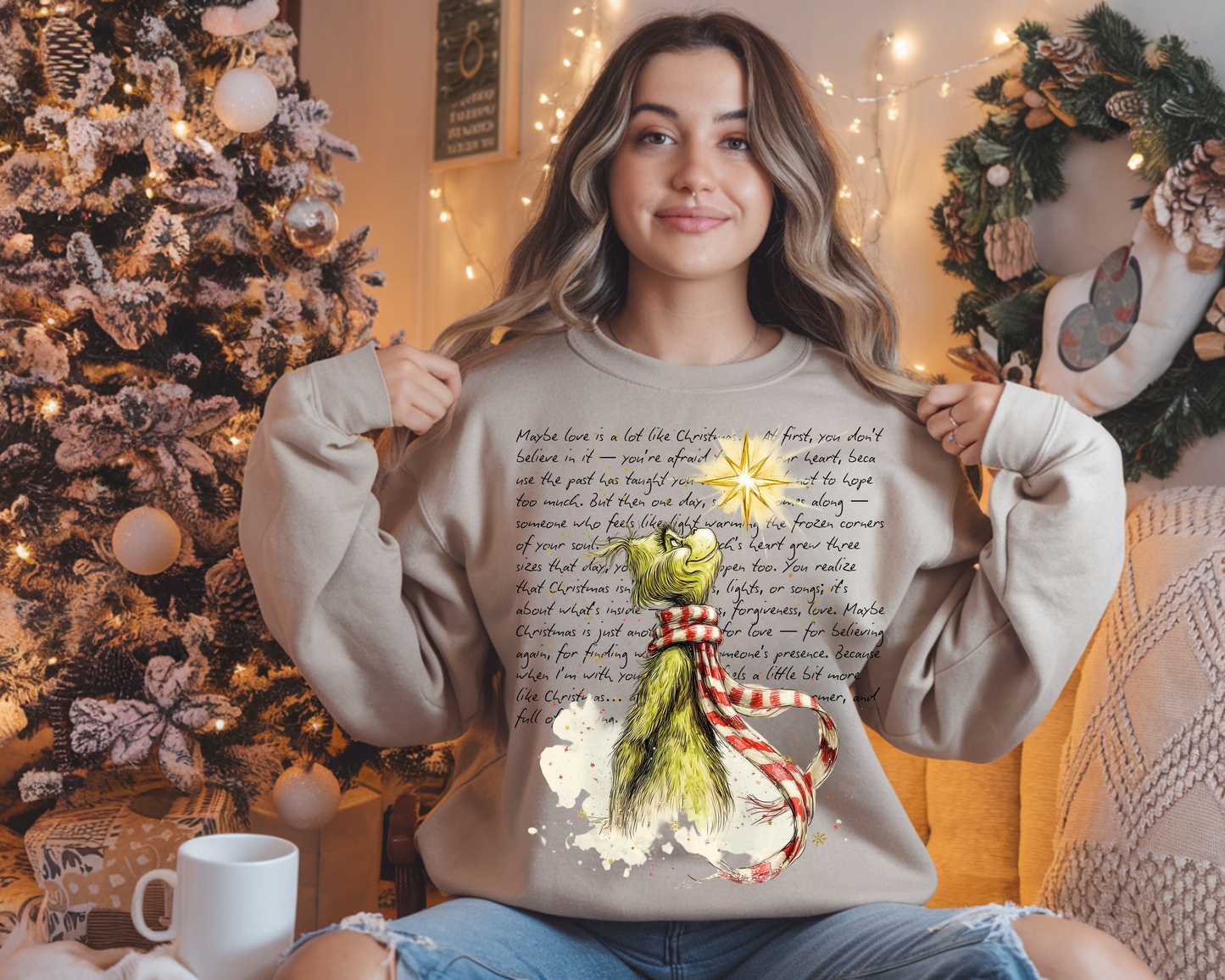 Maybe Love Is a Lot Like Christmas Crewneck