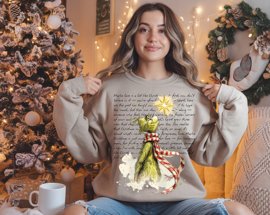 Maybe Love Is a Lot Like Christmas Crewneck