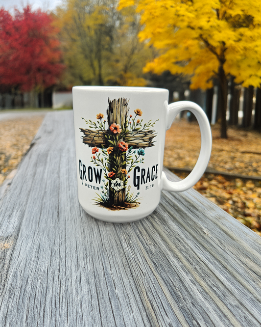Grow By Grace 15 oz Coffee Mug