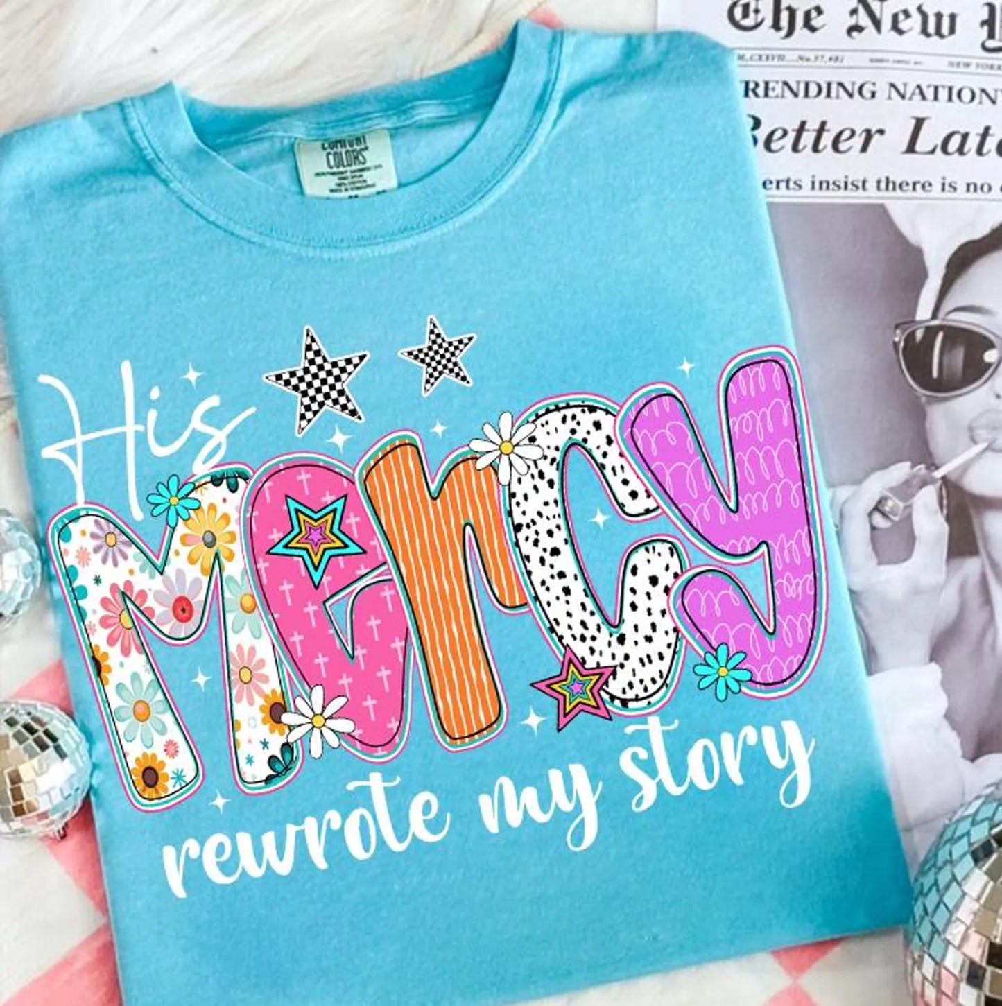 His Mercy Rewrote My Story Tee