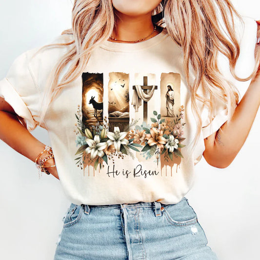 He is Risen Easter Tee