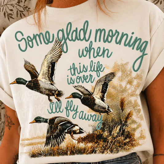 I'll Fly Away Hymn Mallard Duck Tee