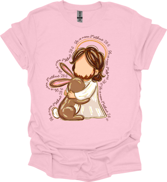 Jesus and Bunny Easter Tee Toddler or Youth