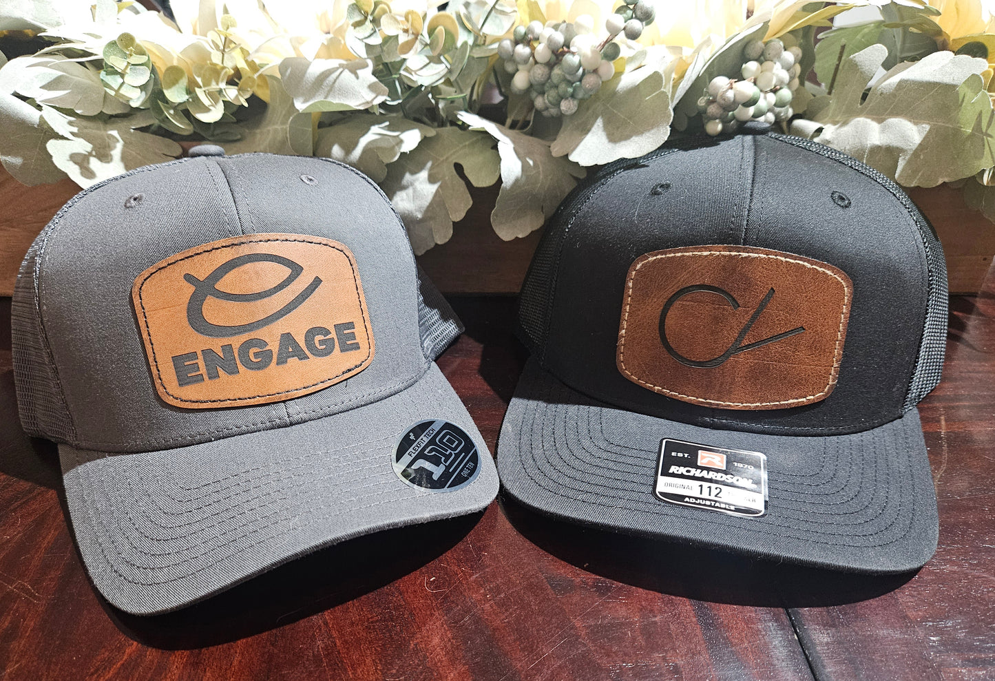 Custom Logo Leather Patch Hats