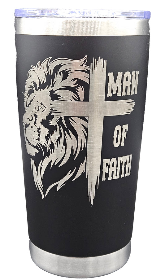 Man of Faith Stainless Steel Tumbler