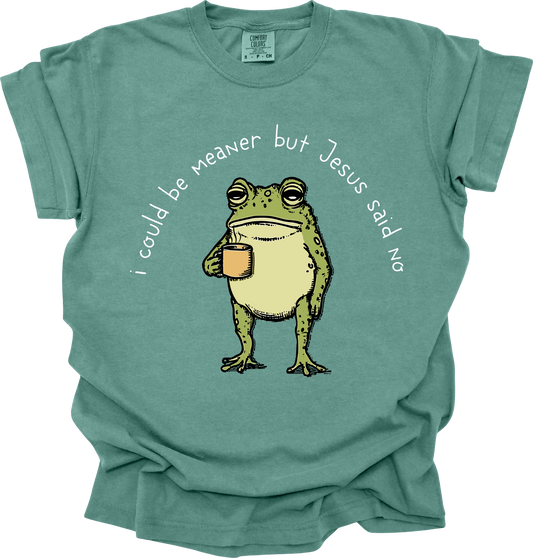I Could Be Meaner Toad Christian Shirt