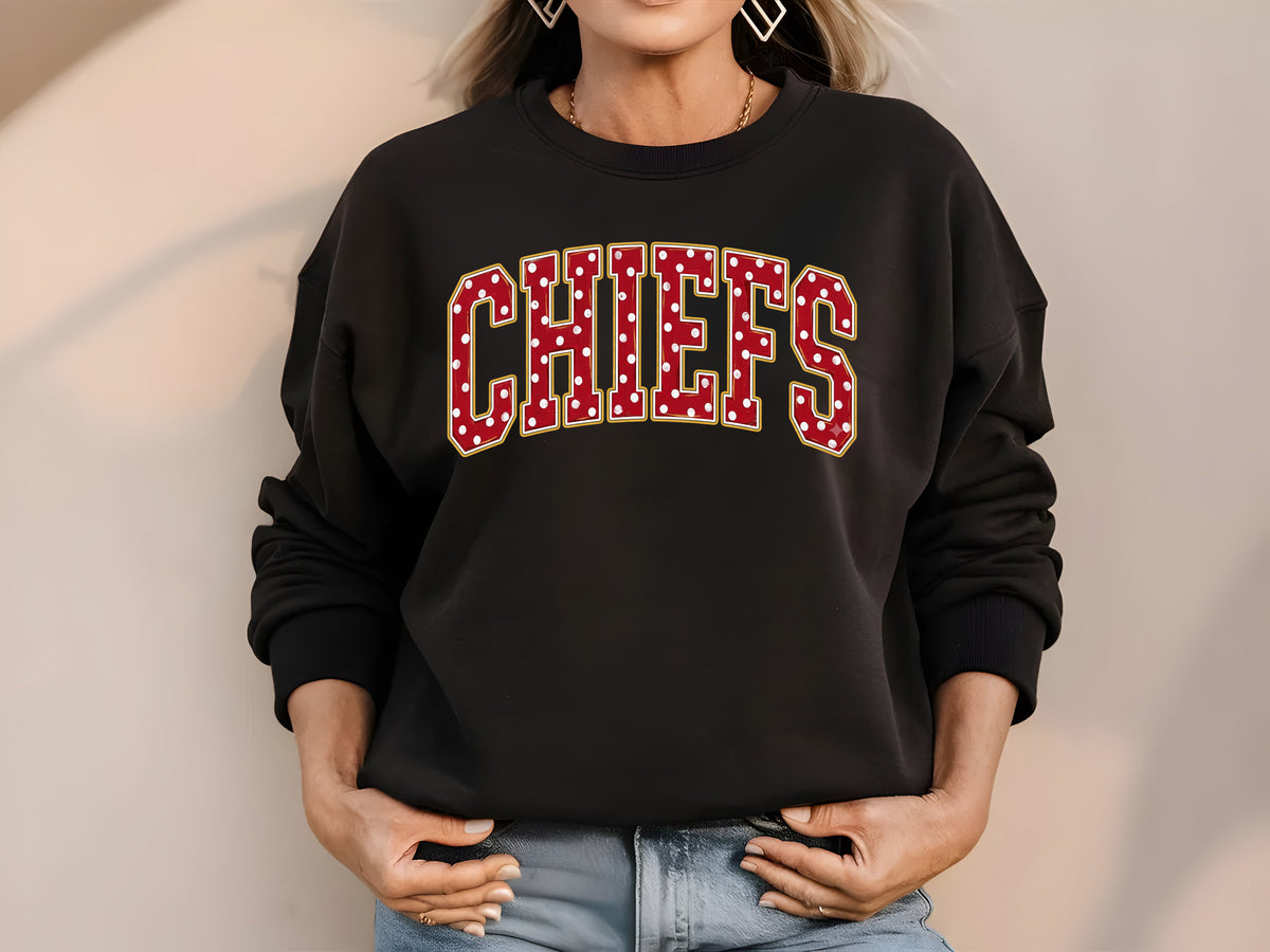 Polka Dot Chiefs Tee or Sweatshirt