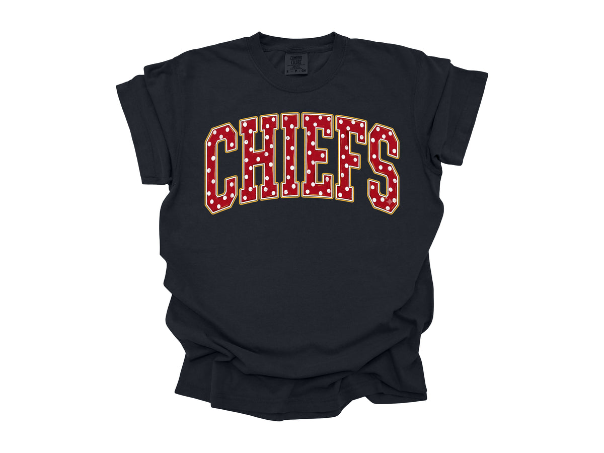 Polka Dot Chiefs Tee or Sweatshirt