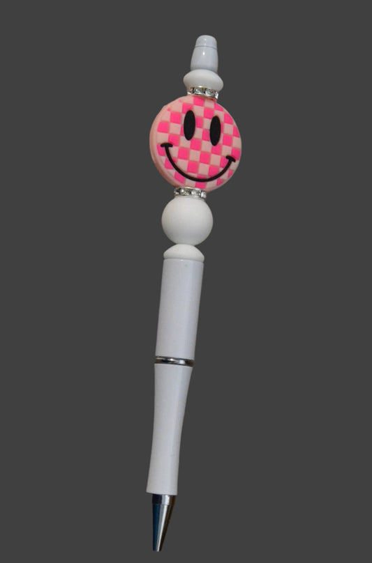 Smiley Face Beaded Pen