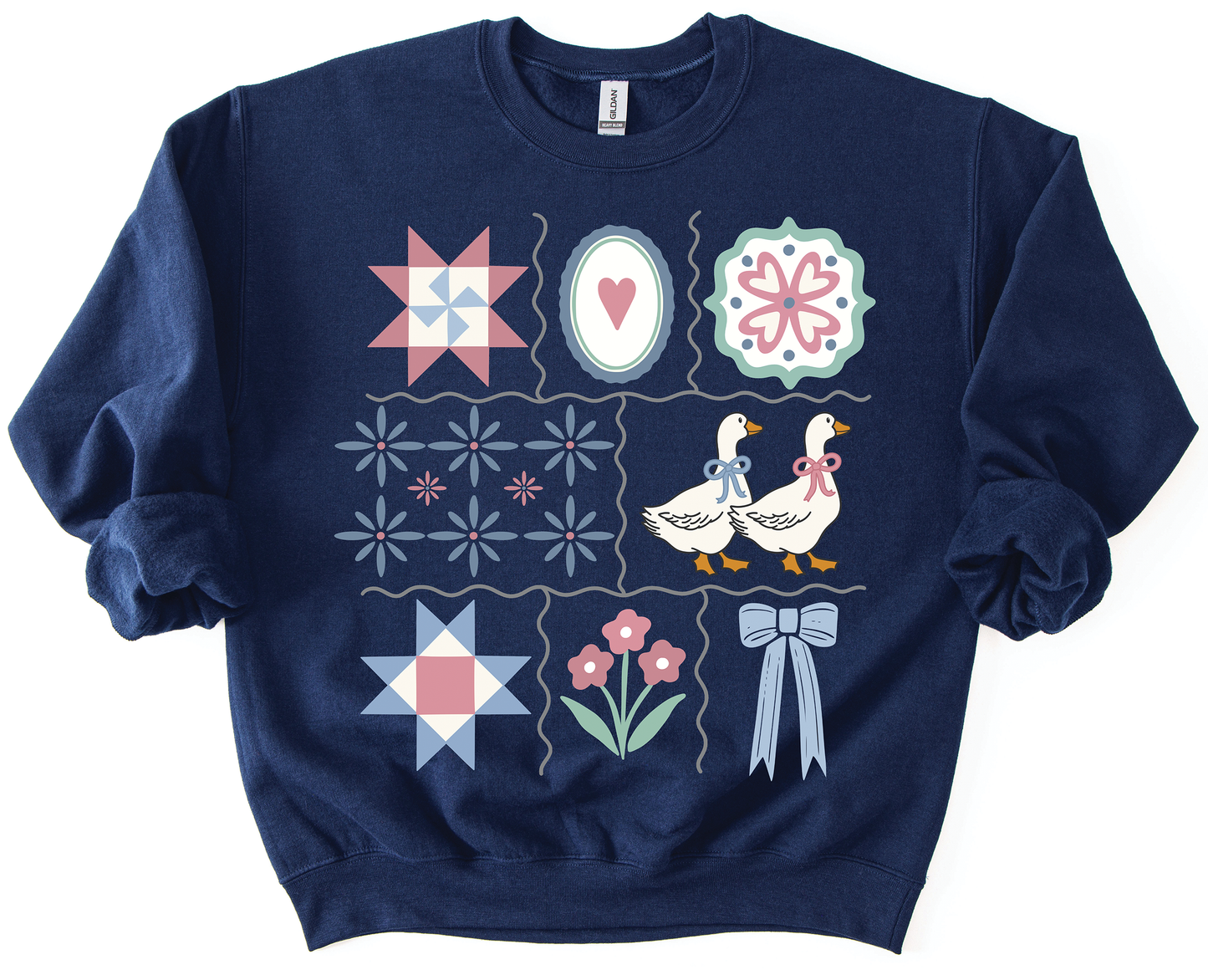 Cottage Quilt Crewneck
